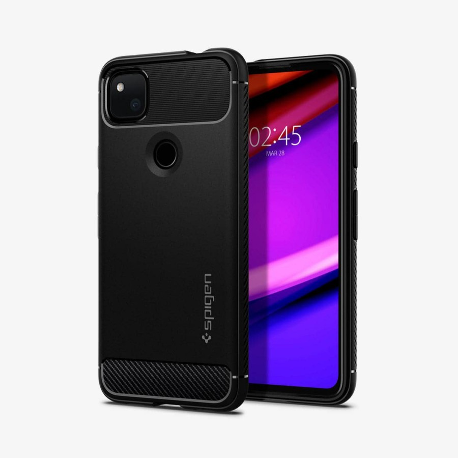 Best Spigen Air Cushion Technology Rugged Armor Case For Google Pixel 4A